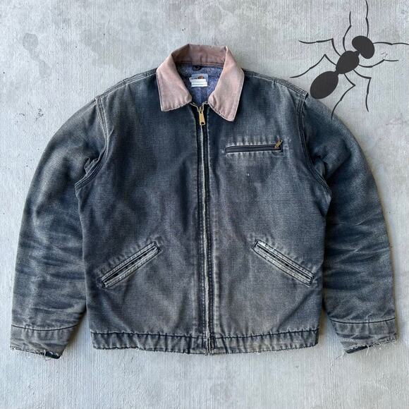 Carhartt Other - Vintage Y2K Carhartt FADED J01 black Detroit work wear jacket